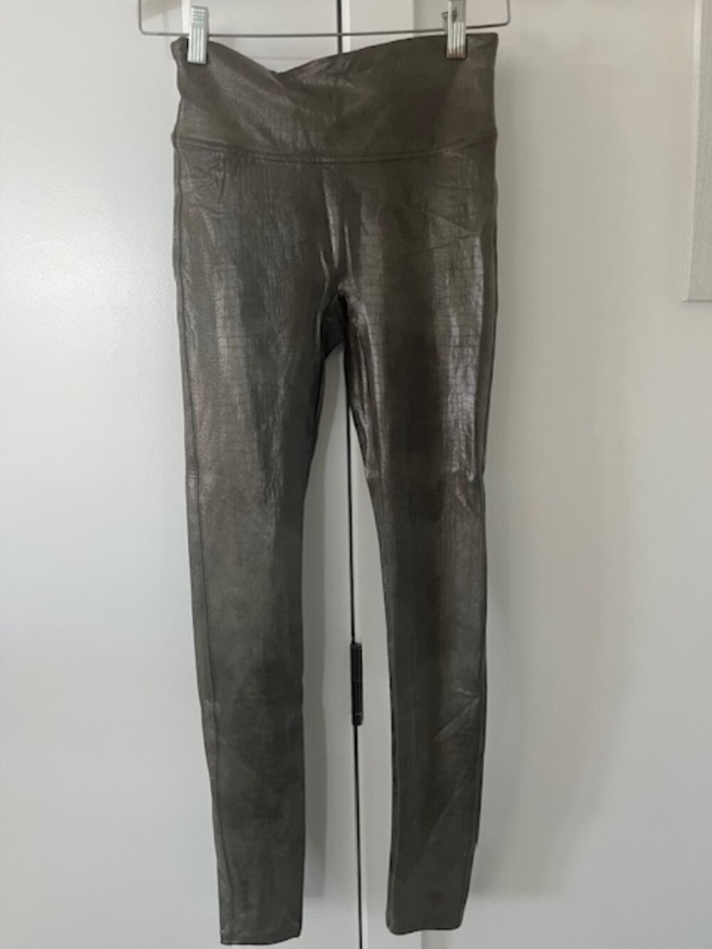 Olive snakeskin spanx